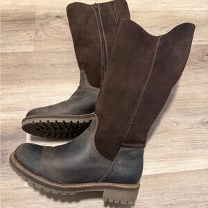 Overland Women’s Hudson Tall Suede & Leather Boots Rustic Brown EU 39 US 8.5 - 9